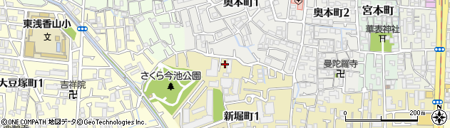 ○にゅーらいふ18駐車場周辺の地図