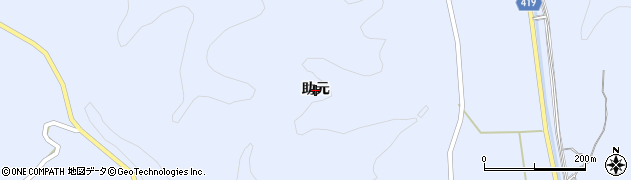 広島県福山市駅家町（助元）周辺の地図
