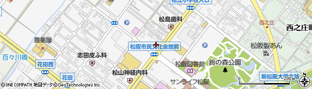 ５１３ＢＡＫＥＲＹ松阪　川井町店周辺の地図