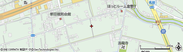 岡山県倉敷市新田周辺の地図