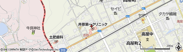 岡山県井原市高屋町123周辺の地図