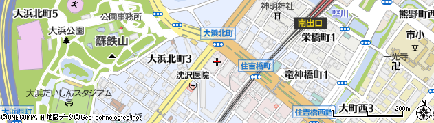 大阪府堺市堺区住吉橋町2丁周辺の地図