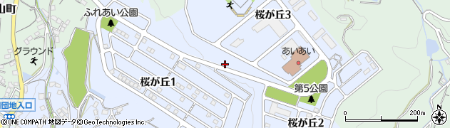 広島県府中市桜が丘周辺の地図