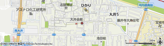 大井会館周辺の地図