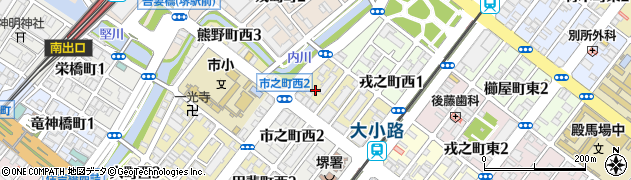 大阪府堺市堺区熊野町西周辺の地図