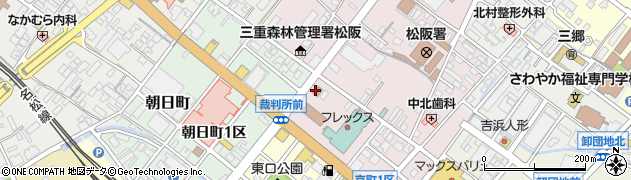 松阪区・検察庁周辺の地図