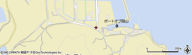 岡山県岡山市南区小串周辺の地図