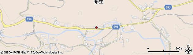 三重県名張市布生1148周辺の地図
