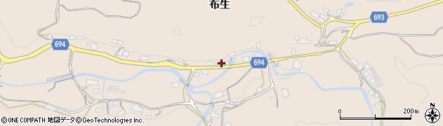 三重県名張市布生1152周辺の地図