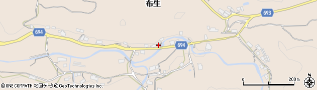 三重県名張市布生1135周辺の地図