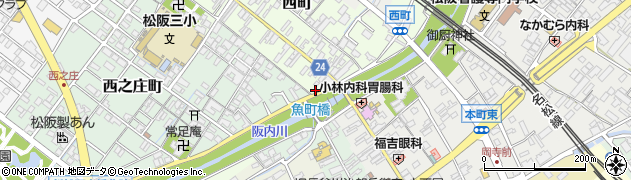 三重県松阪市西町2453周辺の地図