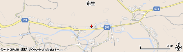 三重県名張市布生1136周辺の地図