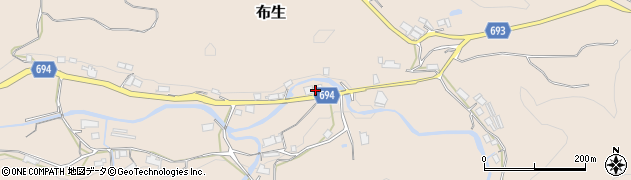 三重県名張市布生1115周辺の地図