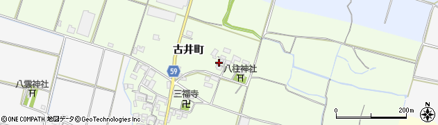 三重県松阪市古井町周辺の地図