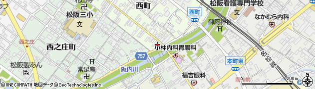 三重県松阪市西町2452周辺の地図