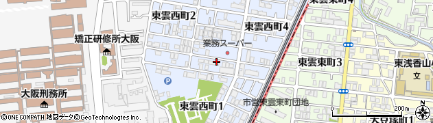 大阪府堺市堺区東雲西町周辺の地図