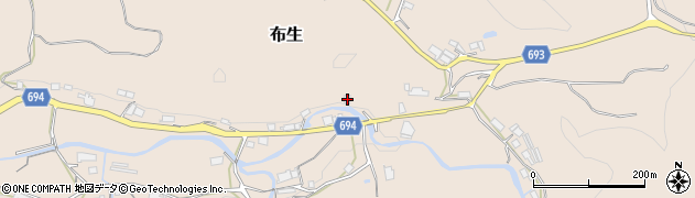 三重県名張市布生1119周辺の地図