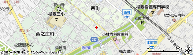 三重県松阪市西町2467周辺の地図