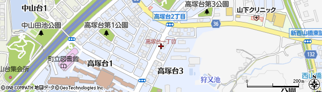 高塚台一丁目周辺の地図