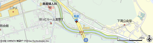 名田周辺の地図
