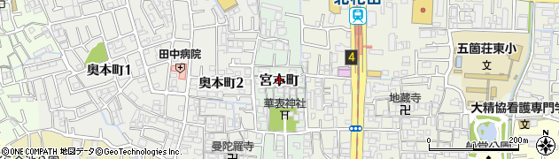 大阪府堺市北区宮本町周辺の地図