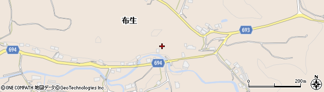 三重県名張市布生1120周辺の地図