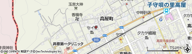 岡山県井原市高屋町266周辺の地図