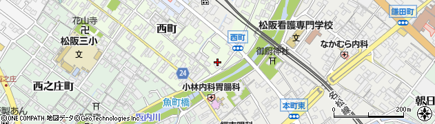 三重県松阪市西町257周辺の地図