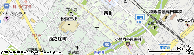 三重県松阪市西町2493-1周辺の地図