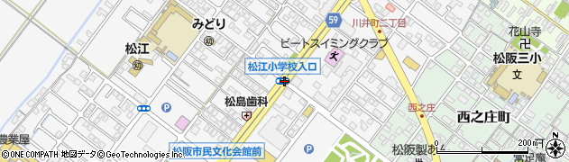 松江小入口周辺の地図