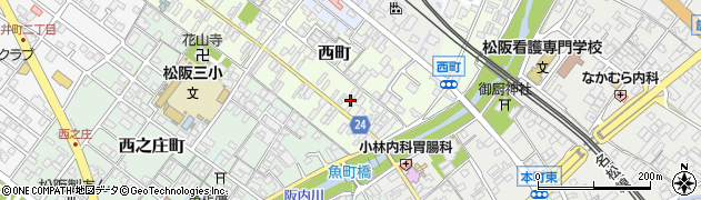 三重県松阪市西町2471周辺の地図