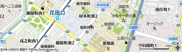 三協商事堺北店周辺の地図