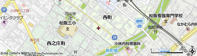 三重県松阪市西町2493周辺の地図