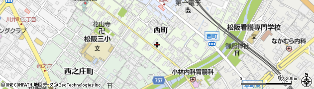 三重県松阪市西町2485周辺の地図