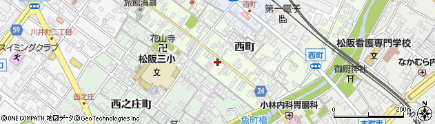 三重県松阪市西町2504周辺の地図