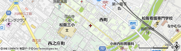 三重県松阪市西町2508周辺の地図