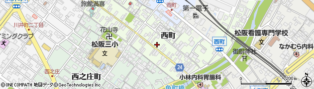 三重県松阪市西町2498周辺の地図