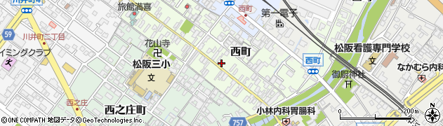 三重県松阪市西町2501周辺の地図