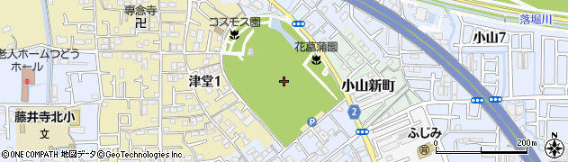 大阪府藤井寺市津堂周辺の地図