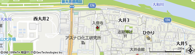 入信寺周辺の地図