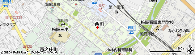 三重県松阪市西町2494周辺の地図