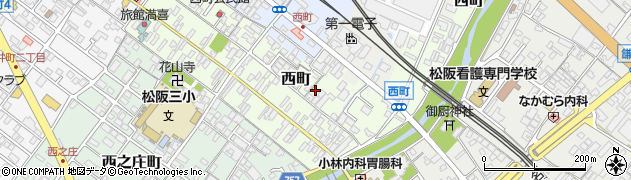 三重県松阪市西町284周辺の地図