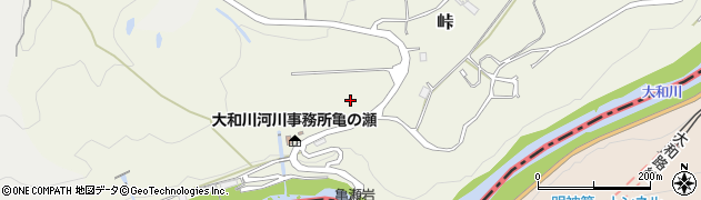大阪府柏原市峠周辺の地図