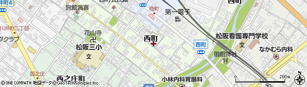 三重県松阪市西町285周辺の地図