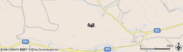 三重県名張市布生周辺の地図