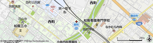 三重県松阪市西町1127周辺の地図
