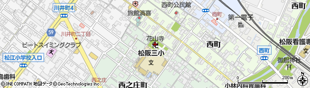 花山寺周辺の地図
