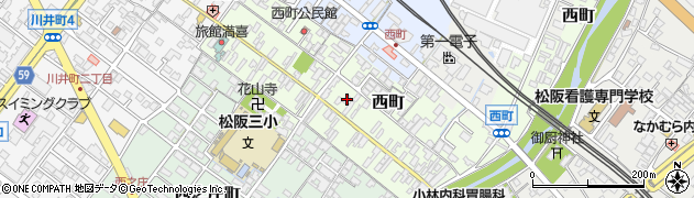 三重県松阪市西町2511周辺の地図
