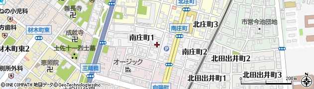 大阪府堺市堺区南庄町周辺の地図