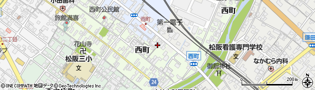 三重県松阪市西町283周辺の地図